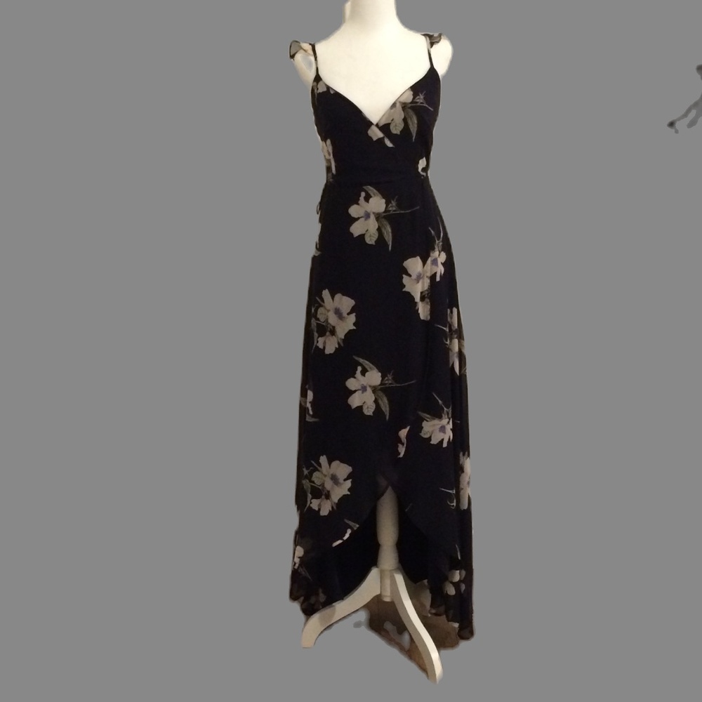 Lulu's Floral Wrap Dress